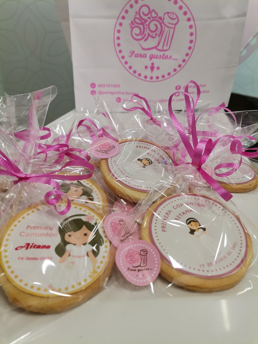 Galletas personalizadas con impresión comestible, glasa o fondant