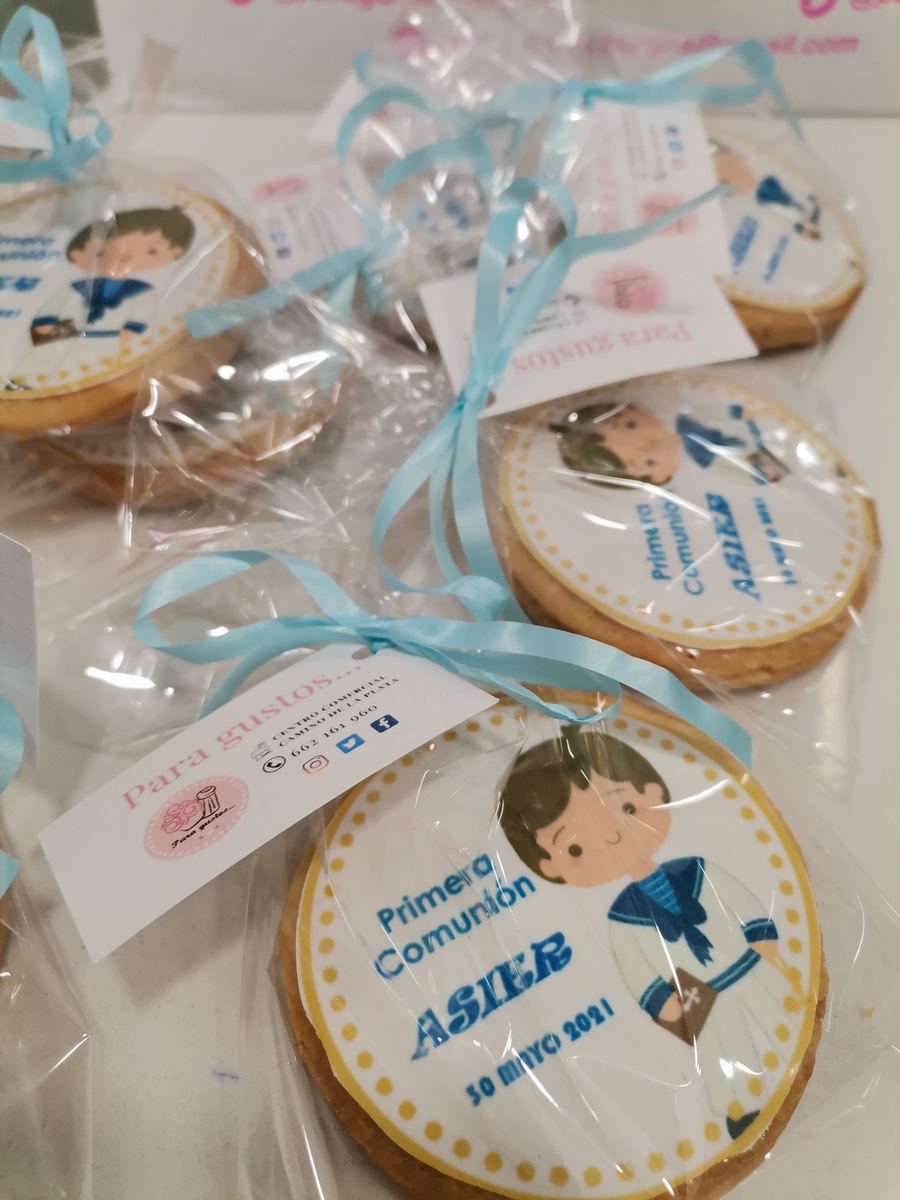 Galletas personalizadas con impresión comestible, glasa o fondant